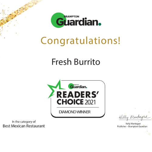 Fresh burrito Awards 19